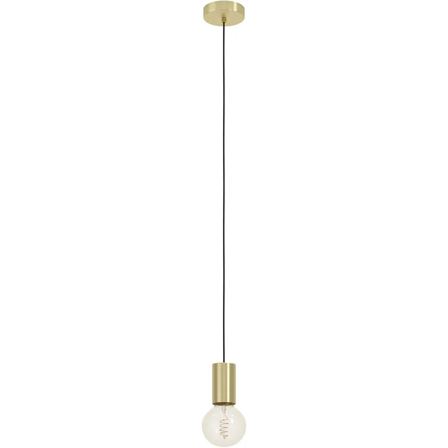 Eglo Pendellampe Pozueta 1 Stahl 110 cm - Farbe: messing gebürstet/smoky