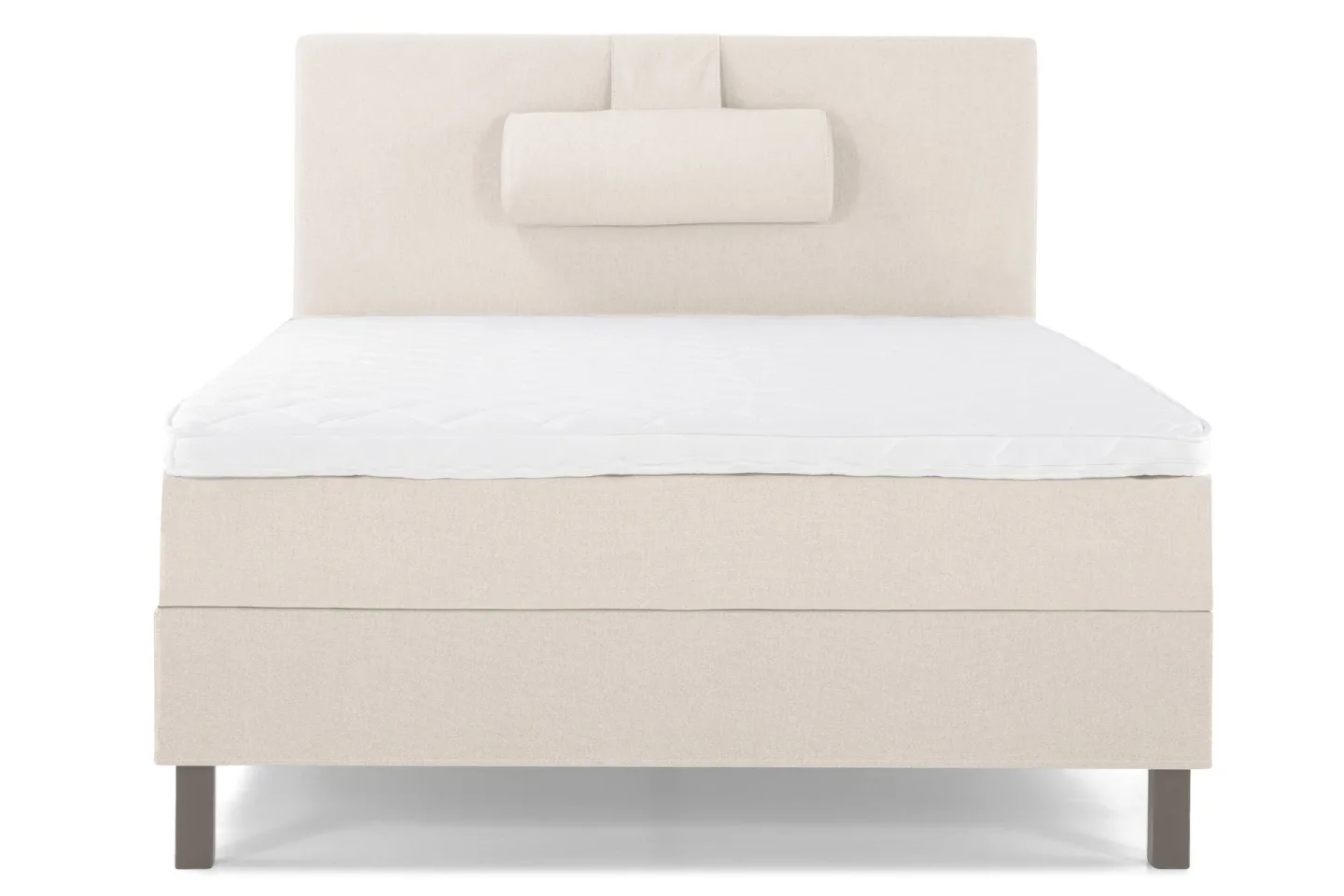 Lucky Komplett Sängpaket 120x200 Skum Slät Sänggavel - Nackkudde Stor Beige