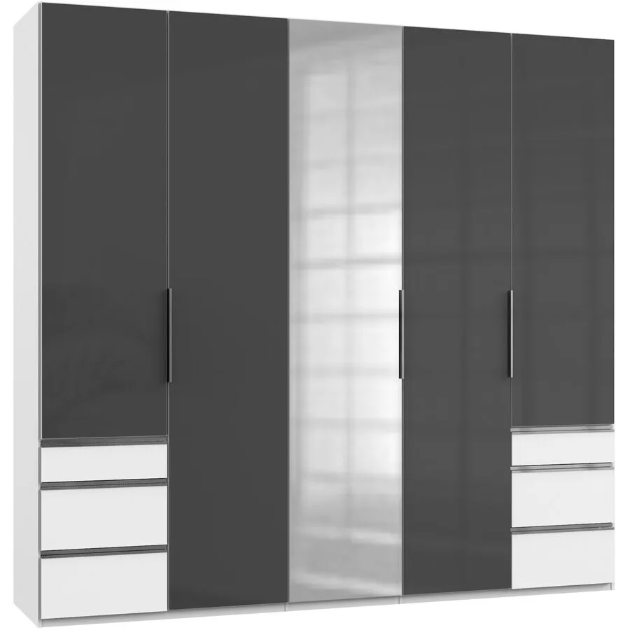 Kleiderschrank Sanko grau Holzwerkstoff B 250 cm