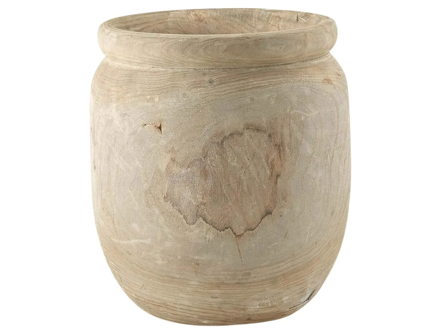 Edg Übertopf Grau-Natur H: 48 cm Grau | Schubiger Möbel
