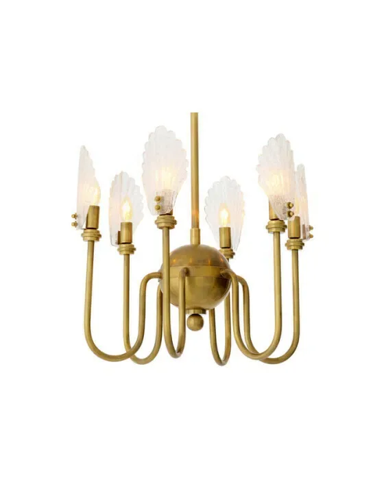 Isabelle lysekrone antik messing