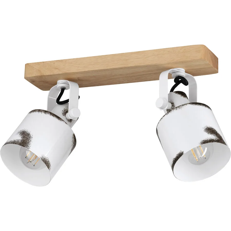 Eglo Spot Kilburn Braun Holz 17 cm
