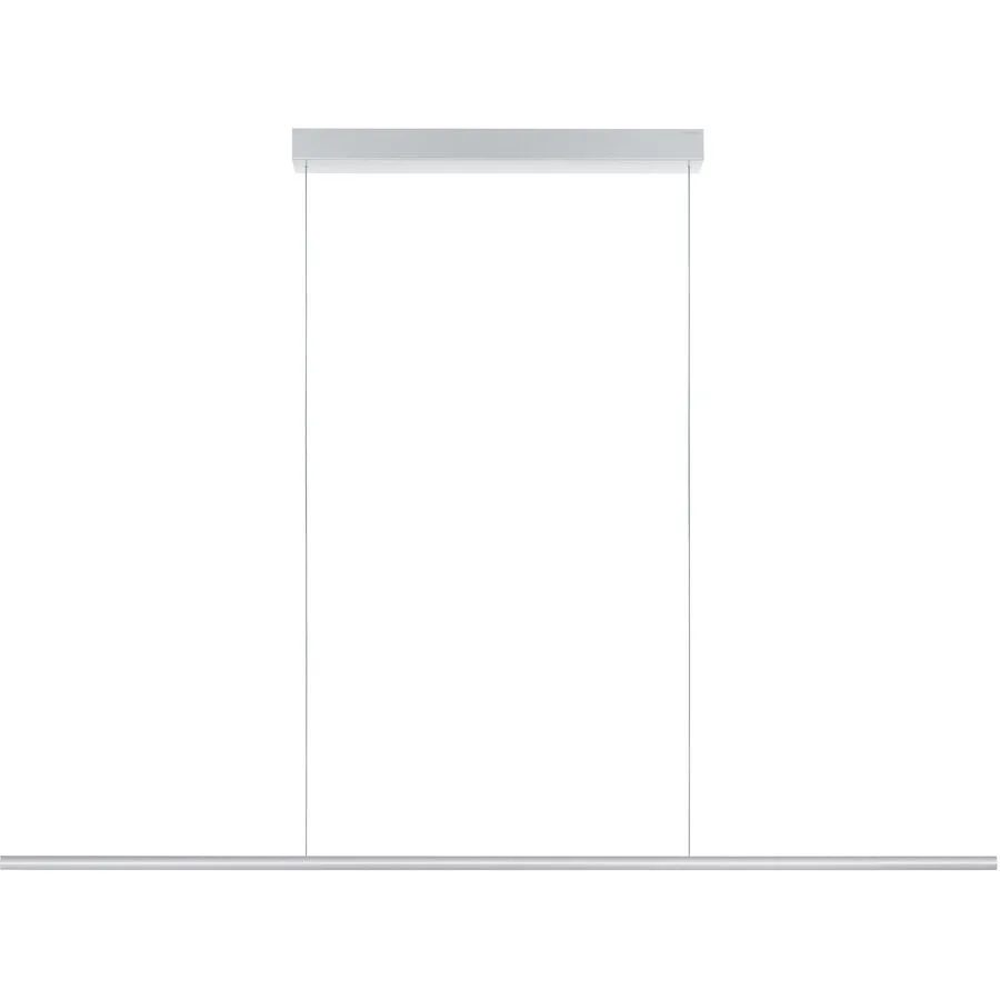 Designer-Pendellampe Bankamp Hexagon aluminium matt 150 cm - Farbe: Alu matt - LED - Lichtfarbe: Extra warmweiss - Material: Aluminium/Stahl -