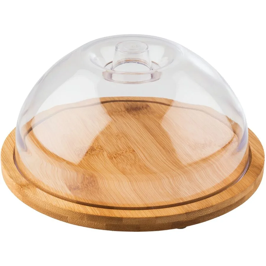 Serviertablett Aps Holz/transparent Polystyrol B 20.5 cm T 20.5 cm