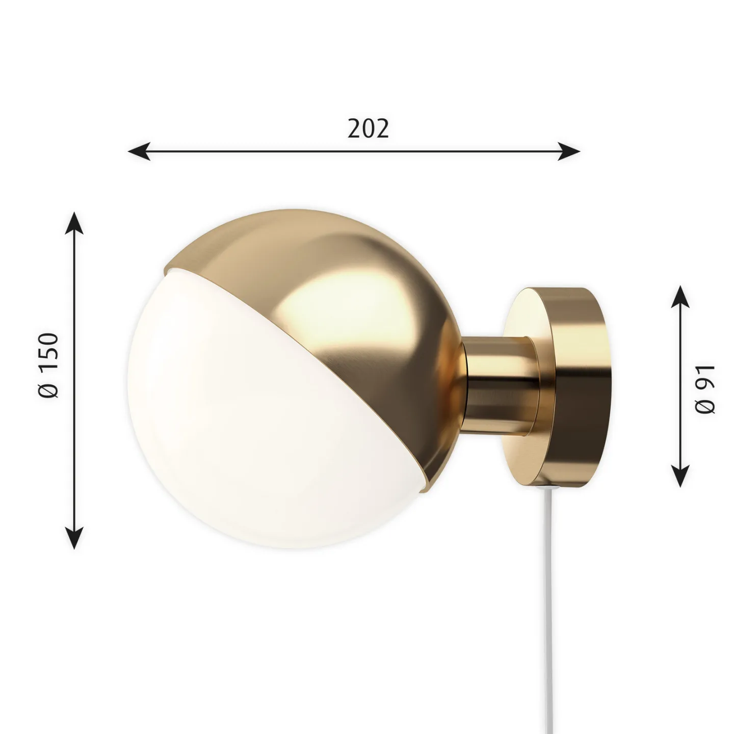 VL Studio Wandleuchte Ø150 Brass - Louis Poulsen - Flurbereich - Design - Metall - Rund