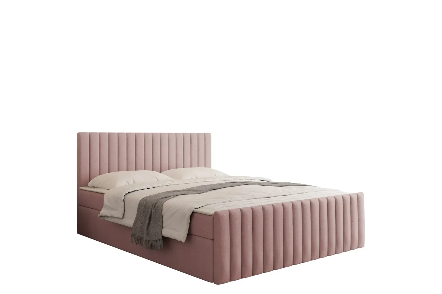 Calrosor Sängpaket Kontinentalsäng med Förvaring 180x200 cm - Rosa