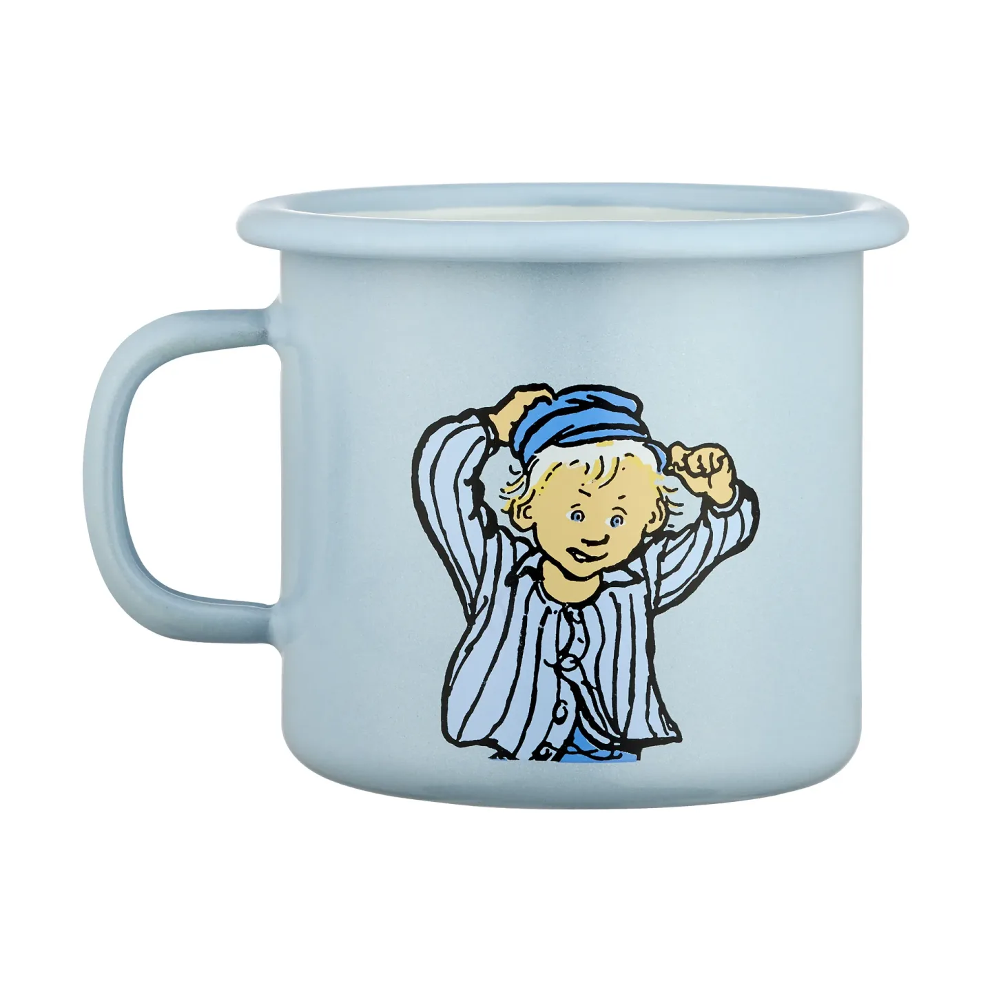Muurla Emil blue Emaillierter Becher 2,5 dl Emil