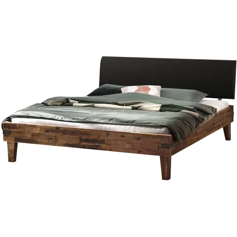 Hasena Bett Irvin Braun Holz 120 x 200 cm - Farbe: Akazie - Bett