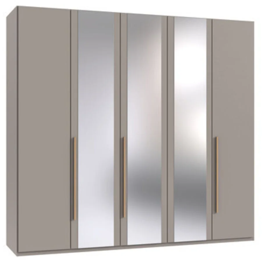 Kleiderschrank Annie Saharagrau/Eiche Nachbildung Holzwerkstoff B 225 cm
