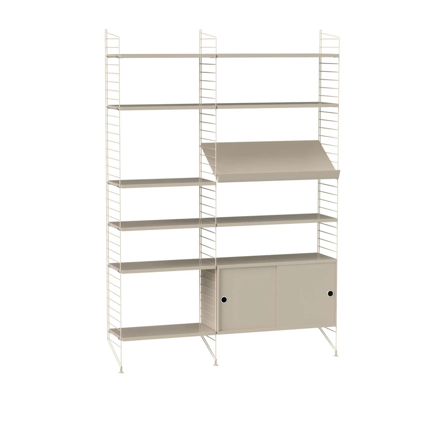 String - Vardagsrum hyllsystem H beige/beige - Hyllor & Hyllsystem - Nils Strinning - Beige