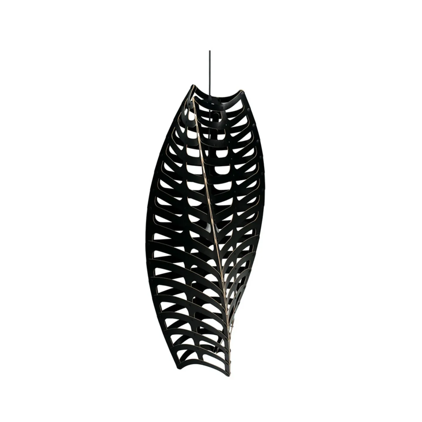Toru Taklampa Small 2 Sidor Svart - David Trubridge - Vardagsrum - Bambu