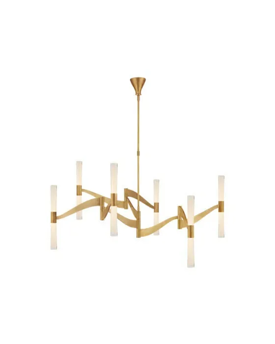 Brenta Grande Chandelier Antique Brass