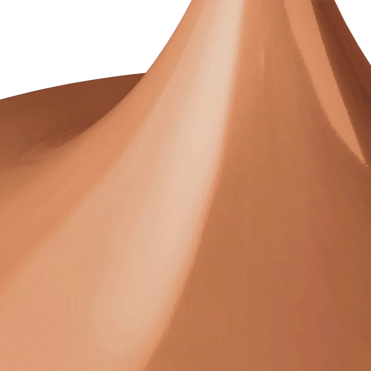 Semi pendellampe Ø47 Glossy Roasted Pumpkin - Gubi - Stue - Design - Metal - Med én lyskilde