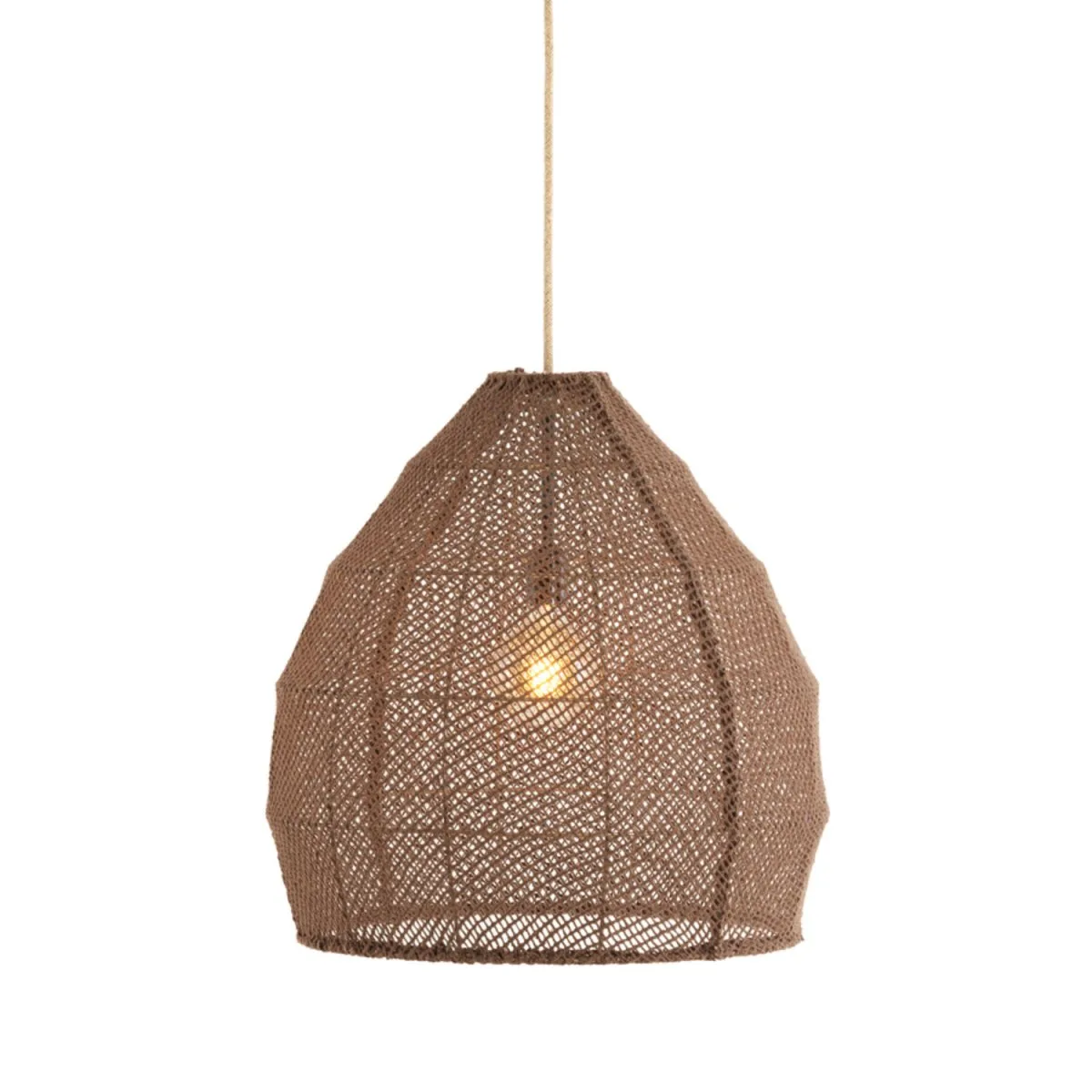 Light & Living - Makassar Ø50 - Taklampa - Brun