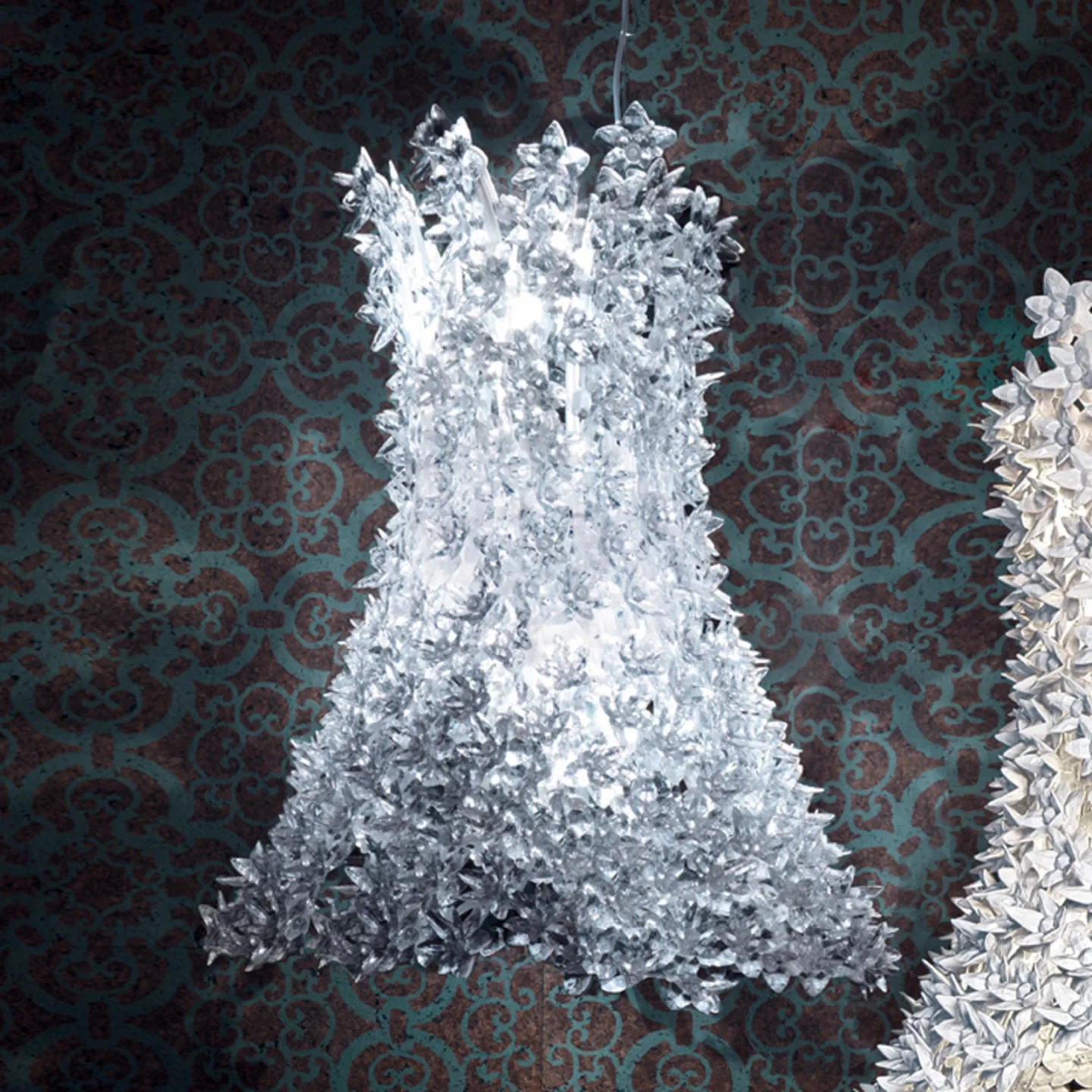 Bloom Pendelleuchte Crystal - Kartell - Wohnzimmer - Design - Kunststoff - Einflammig