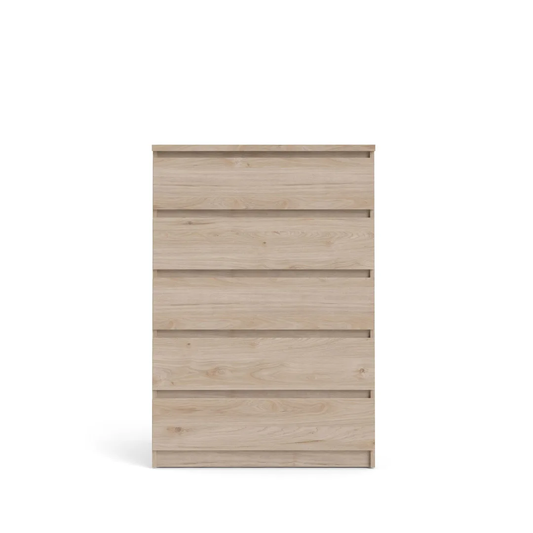 Nada Kommode 5 Schubladen Hickory-Dekor.