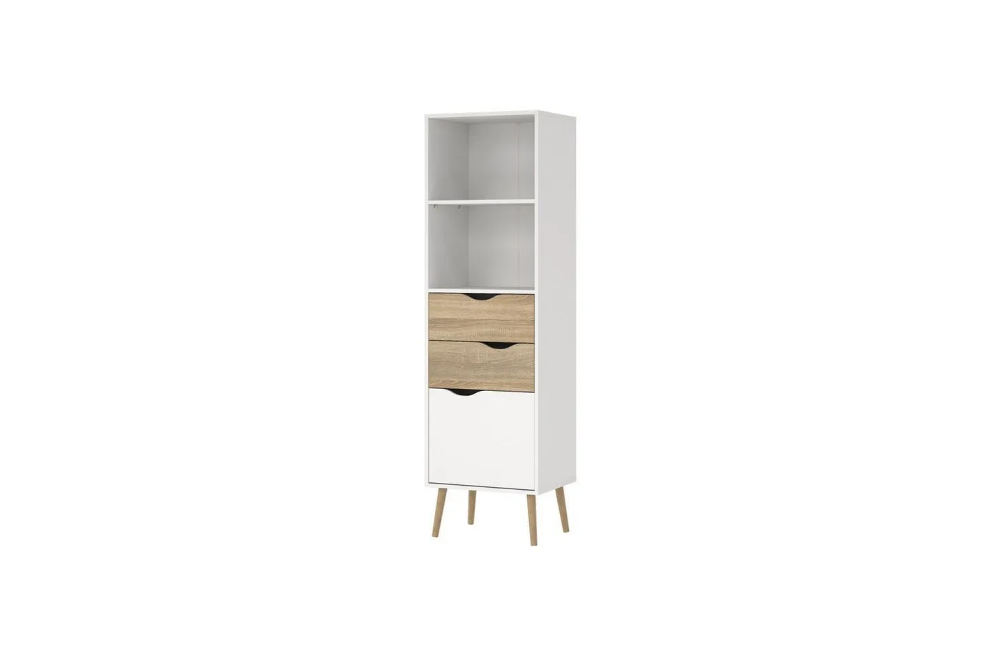 Delta Hylla 50 cm - Vit/Ek