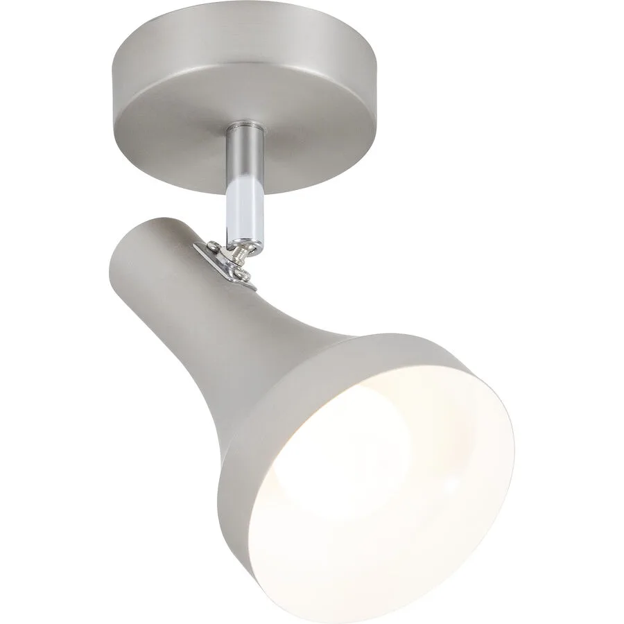 Spot Dea Grau Metall 14 cm 16.8 cm - Farbe: Nickel matt