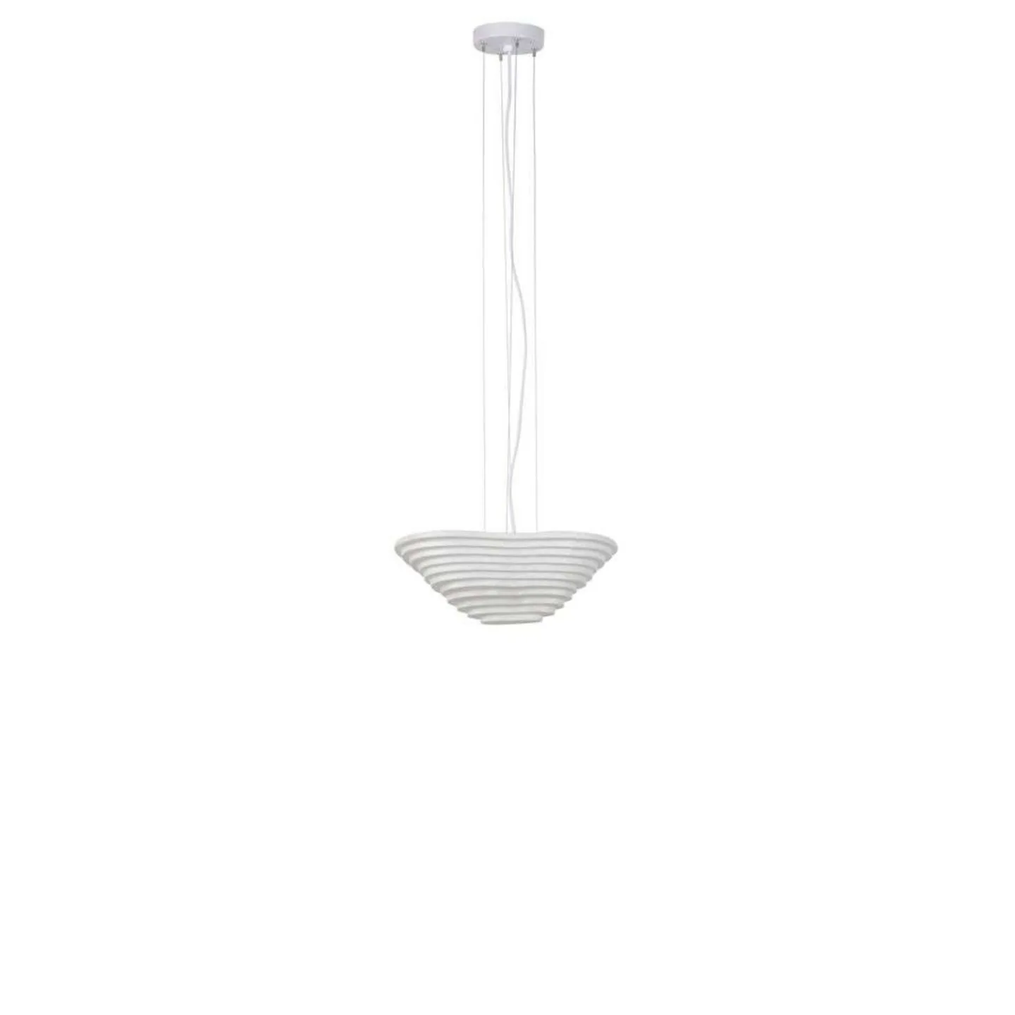Nebulis Pendellampe XS, Länge 40 cm, weiß, Seide - Forestier - Wohnzimmer - Design - Stoff / Textil - Mit Schirm