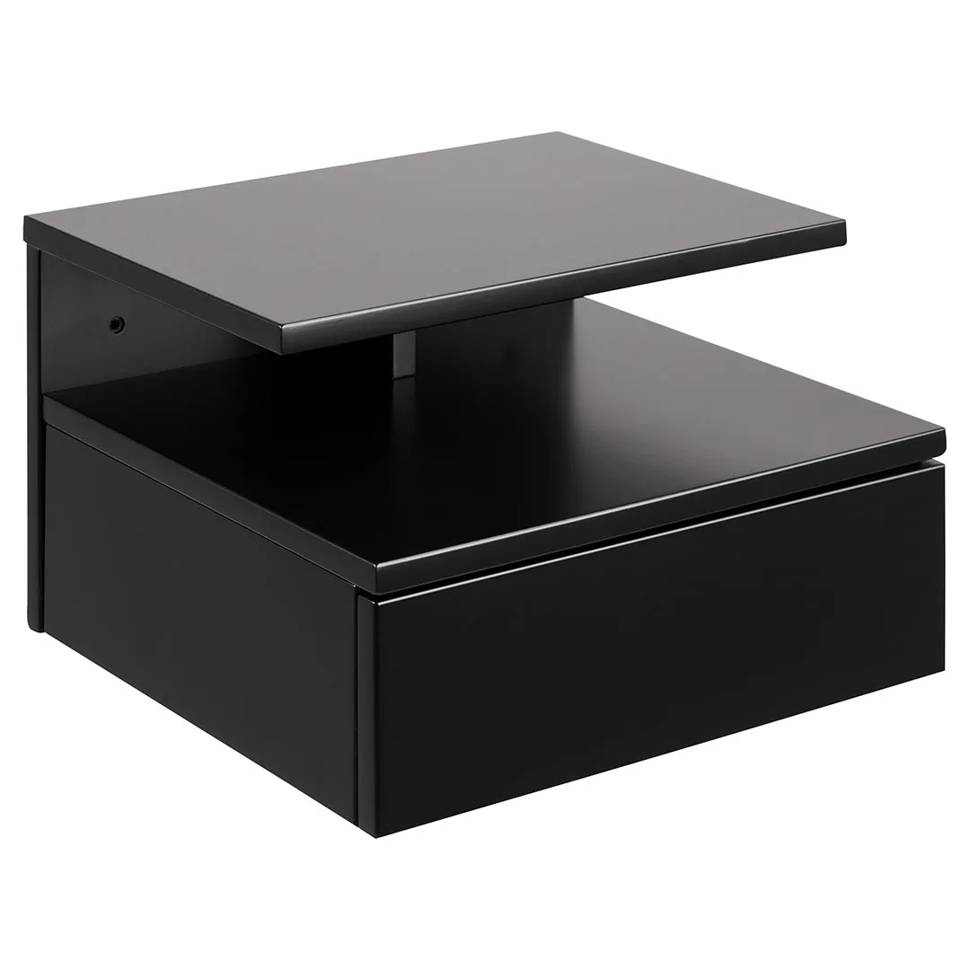 Ashlan Nachttisch 1 Schublade schwarz.