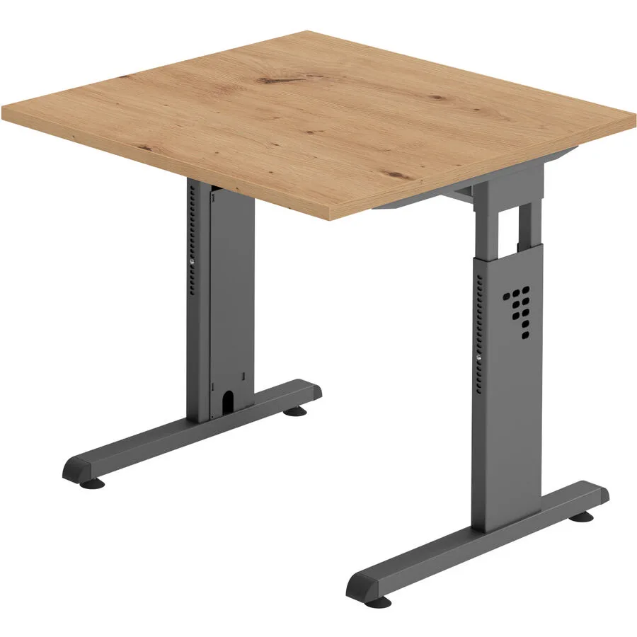 Schreibtisch Office Asteiche Holzwerkstoff B 80 T 80 cm