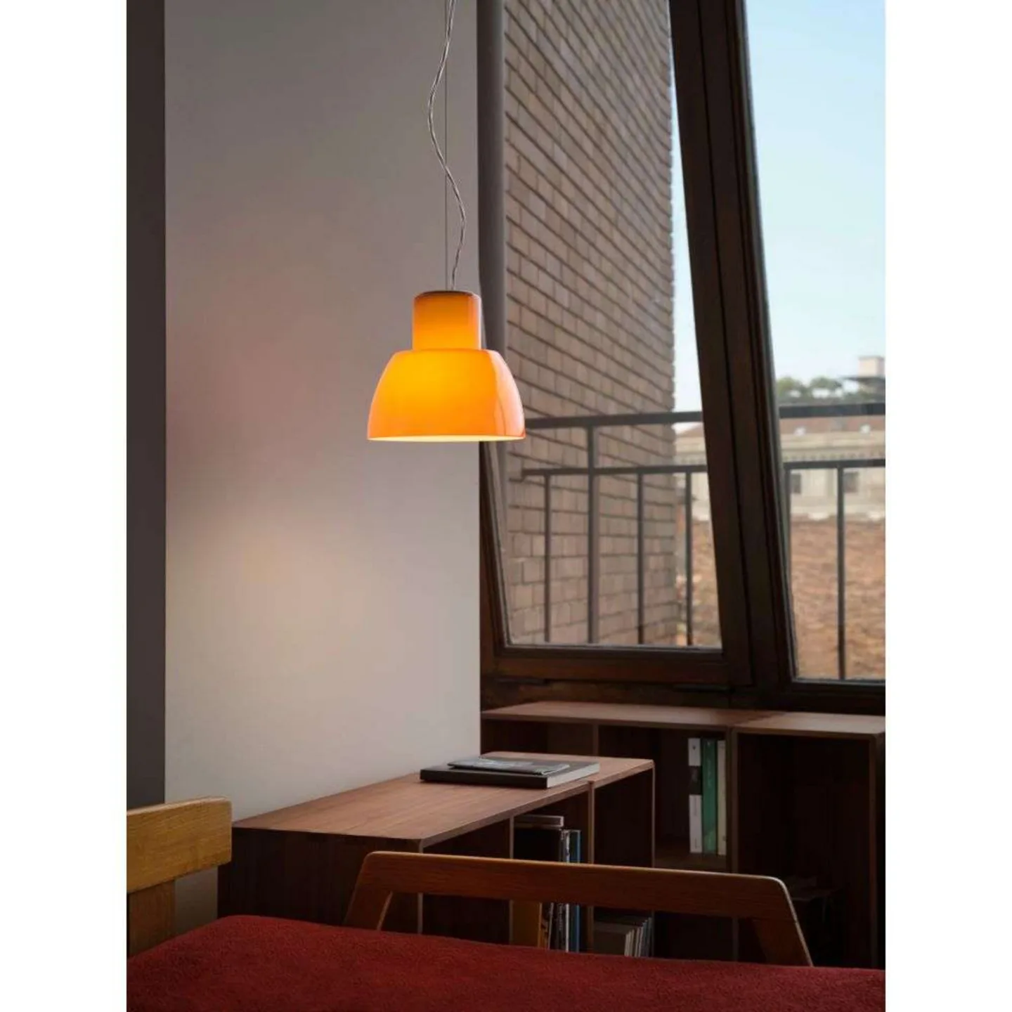 Lorosae Pendelleuchte Ø40 Sicilian Orange - Nemo Lighting - Wohnzimmer - Glas