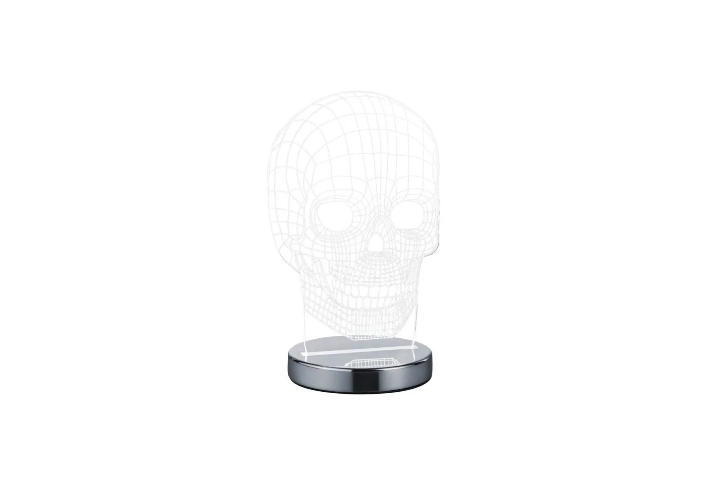Skull LED Bordslampa krom - Krom