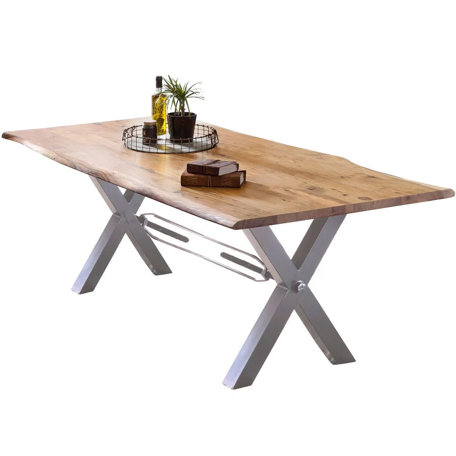 Tisch Skyler natur Akazie Massivholz B 200 T 100 cm