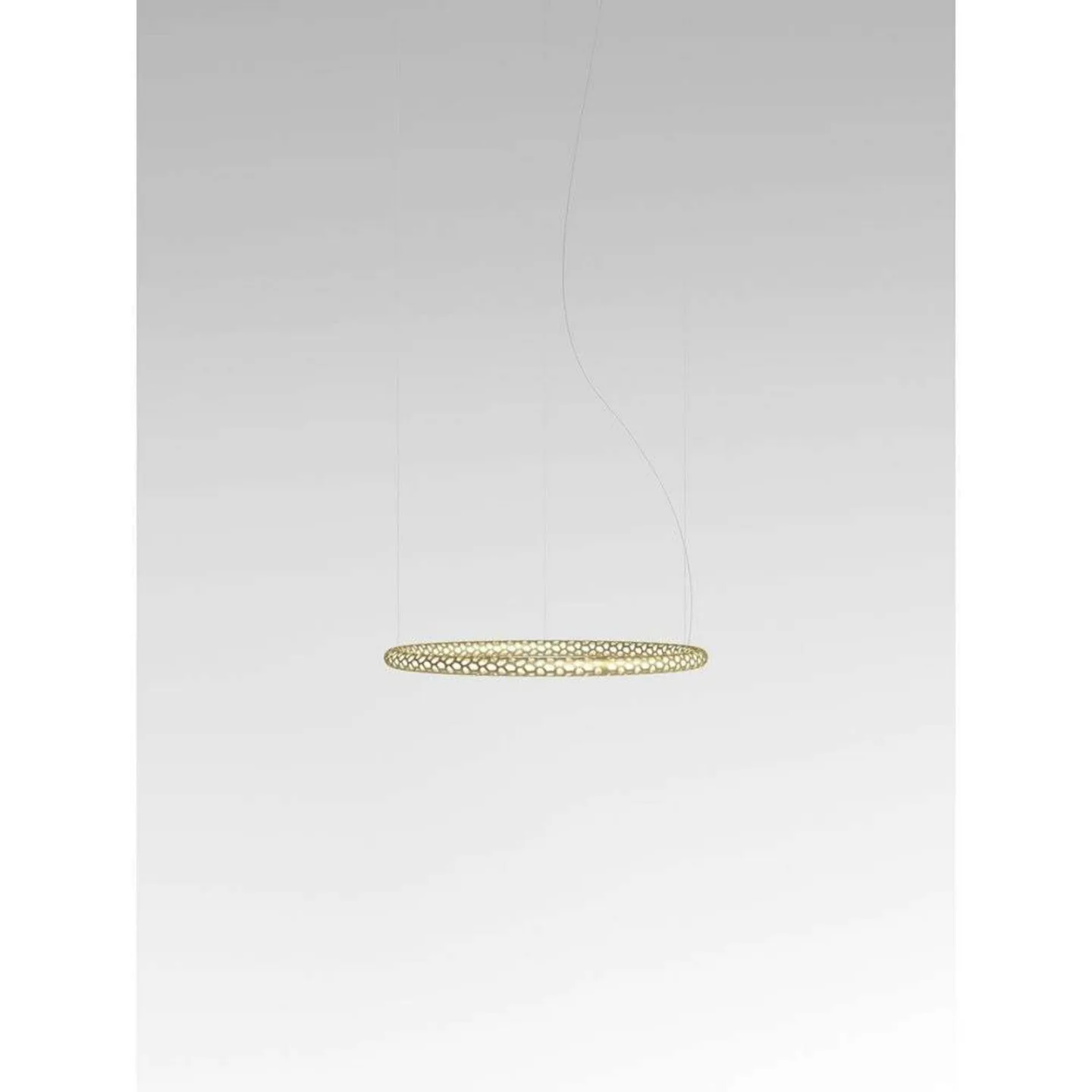 Squiggle H1 Pendelleuchte 3000K Gold - Rotaliana - Esszimmer - Metall - Einflammig