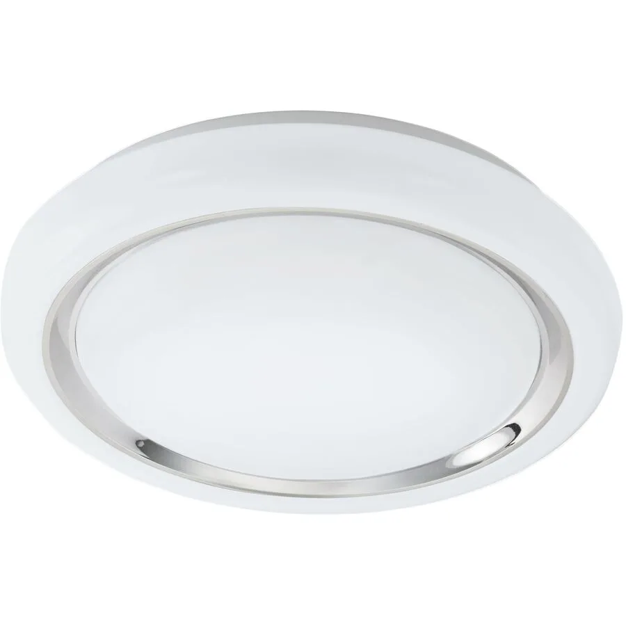 Eglo Wandlampe Capasso Weiss Stahl 34 cm 6.5 cm - LED - Lichtfarbe: Warmweiss - LED Energiesparlampen