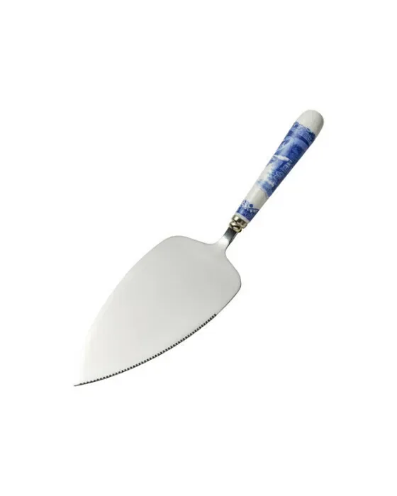 Blue Italian Cake Server Blue/White