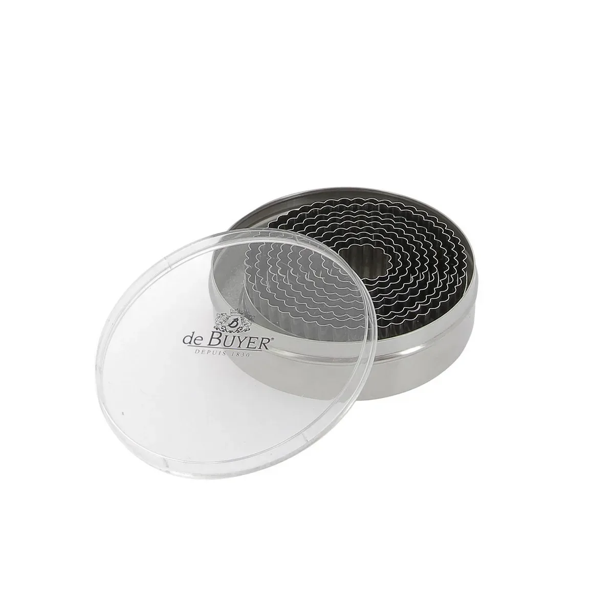 De Buyer Wellige Stanzung 9er-Pack Edelstahl