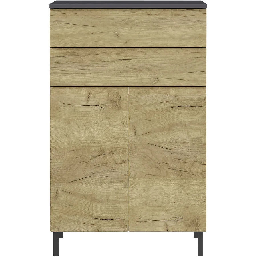 Kommode Seanna eiche MDF B 60 H 97 cm