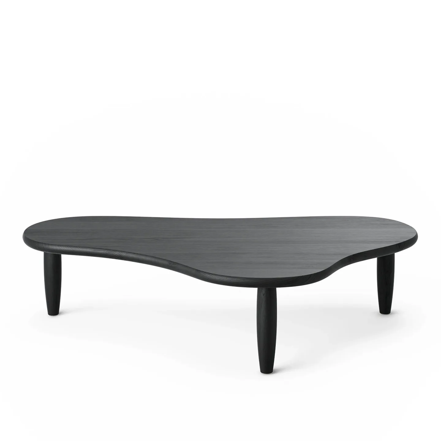 Massproductions - Puddle - Table, Black Stained Ash - Soffbord - Chris Martin - Svart - Trä