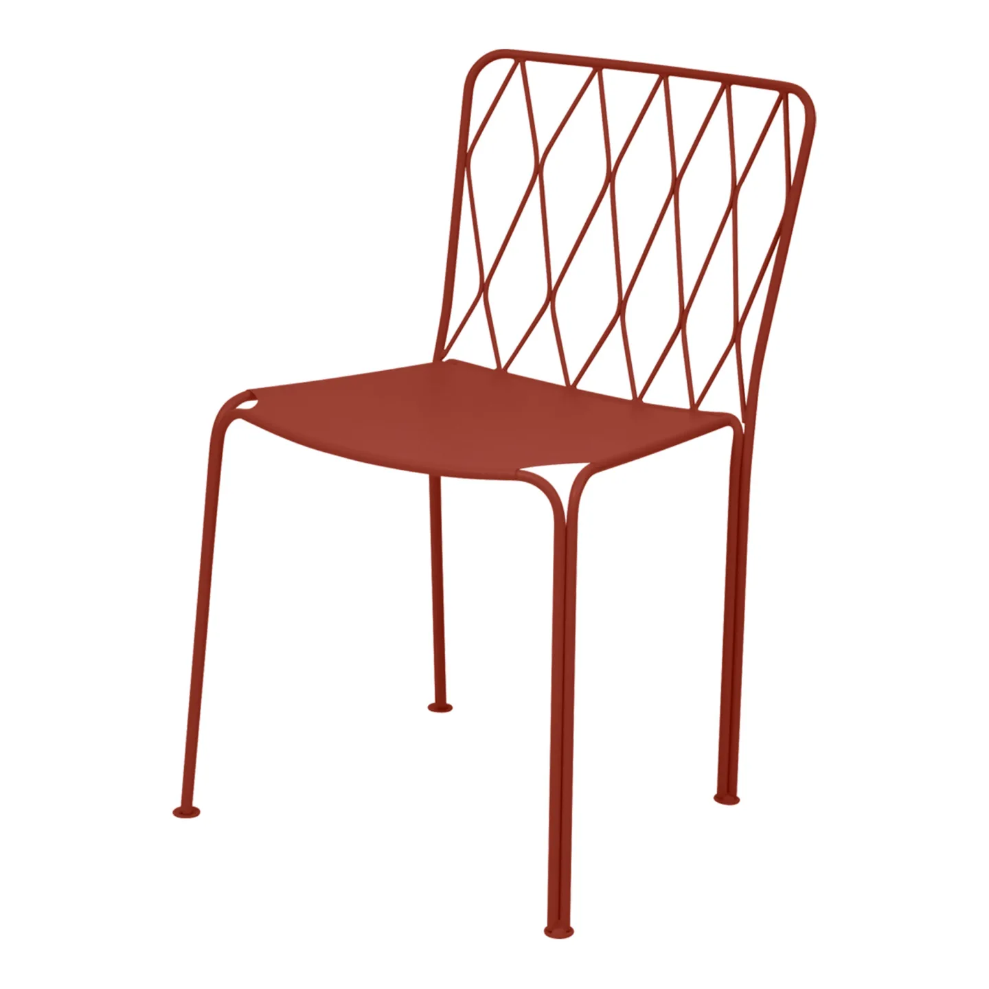 Fermob - Kintbury Chair Red Ochre 20 - Matstolar utomhus - Terence Conran - Röd - Metall