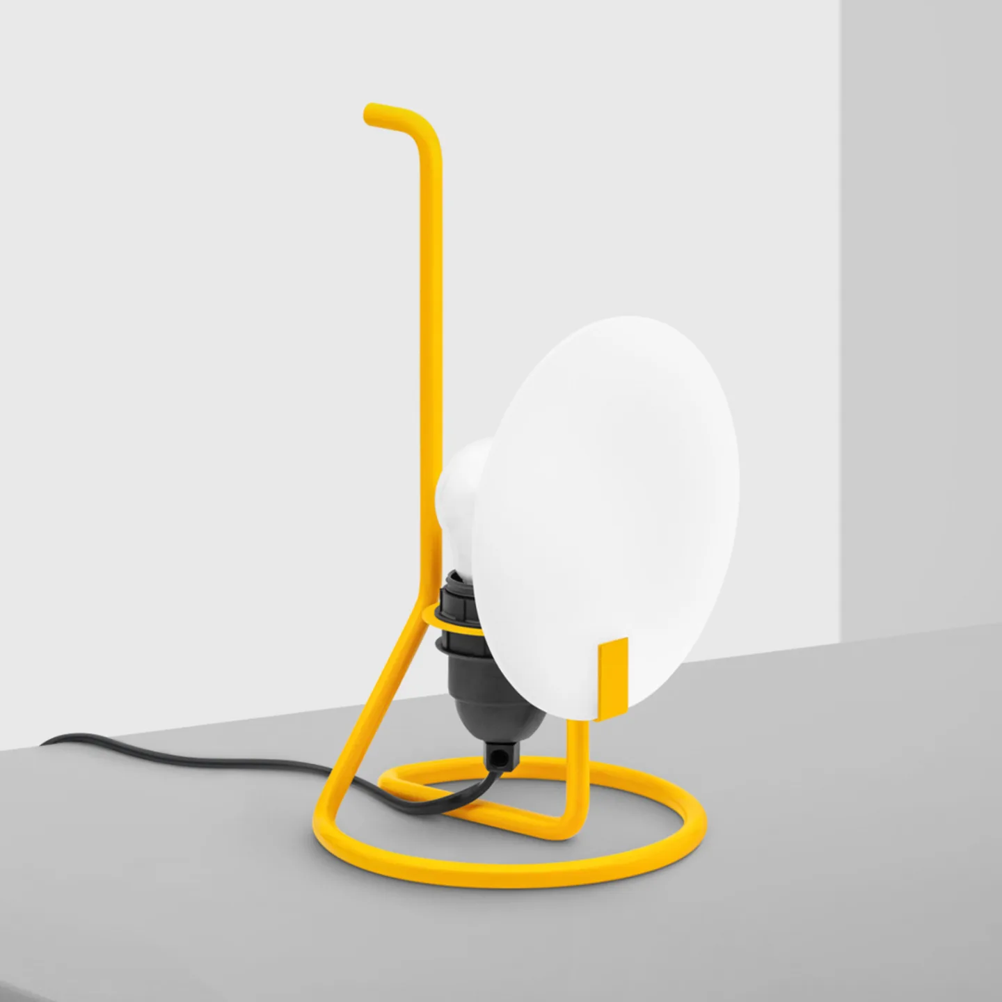 Bugia LED-Tischleuchte, gelb, Höhe 26,3 cm - Stilnovo - Wohnzimmer - Design - Metall - Einflammig