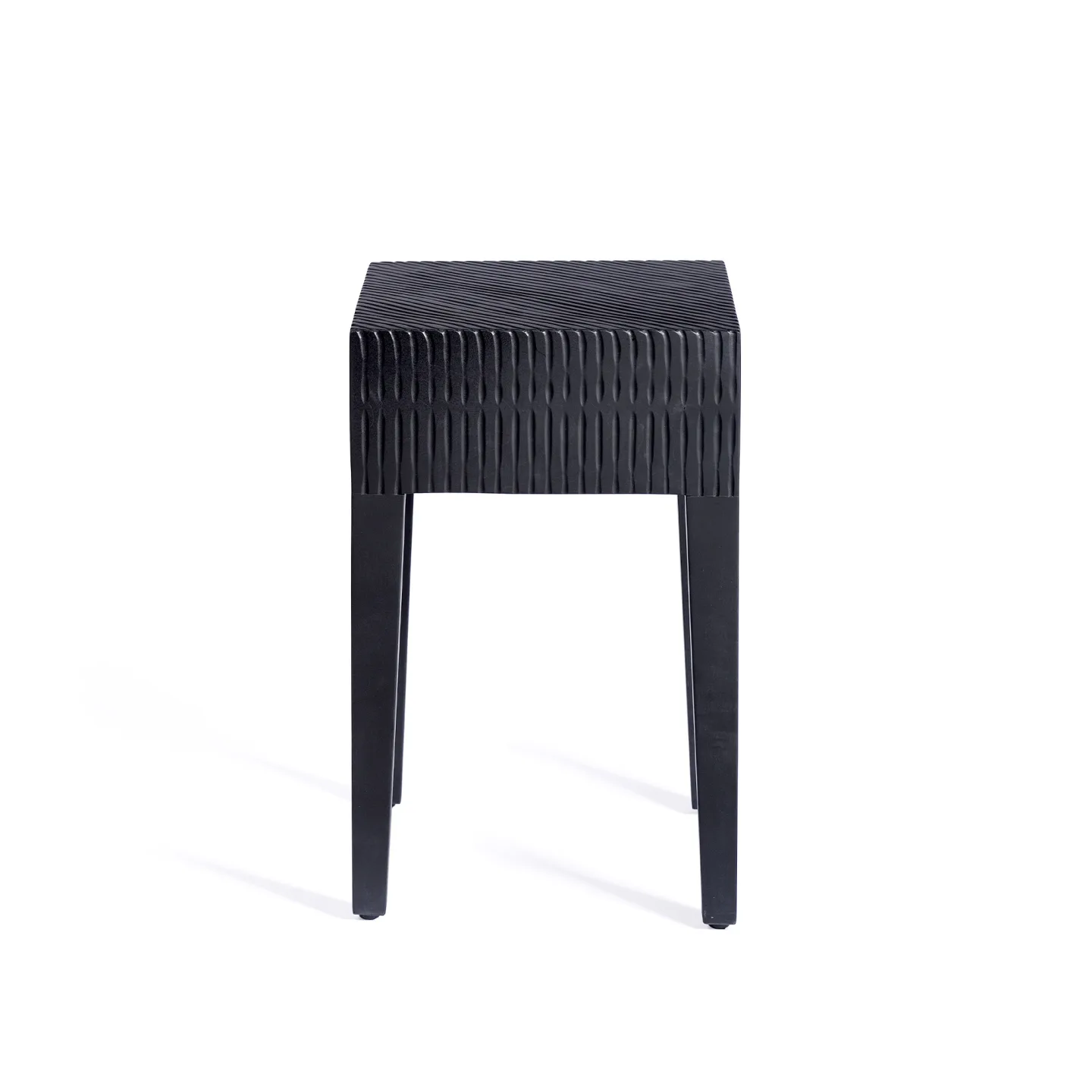 Zanat - Quiet Stool, Wood Grains, Svartbetsad lönn - Pallar - Jasna Mujkic - Svart - Trä