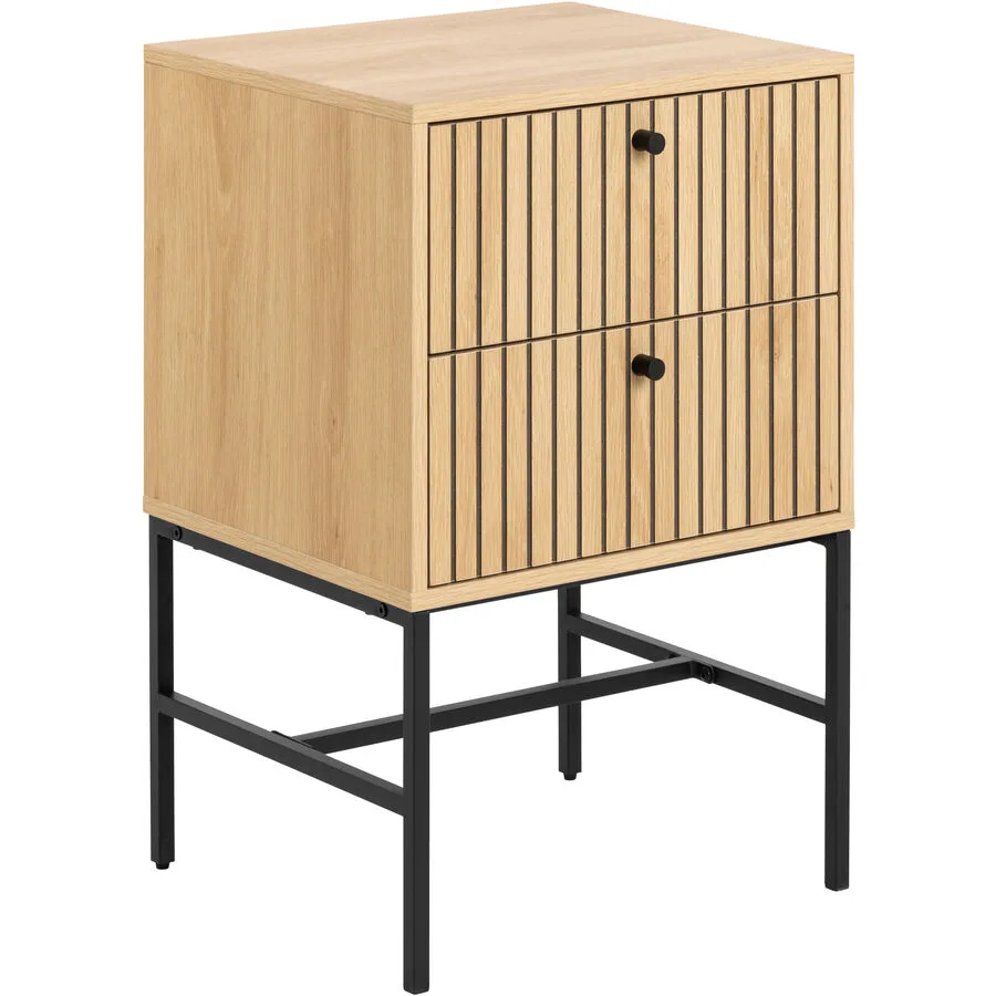 Nachttisch Albany natur MDF B 45.6 H 70 cm
