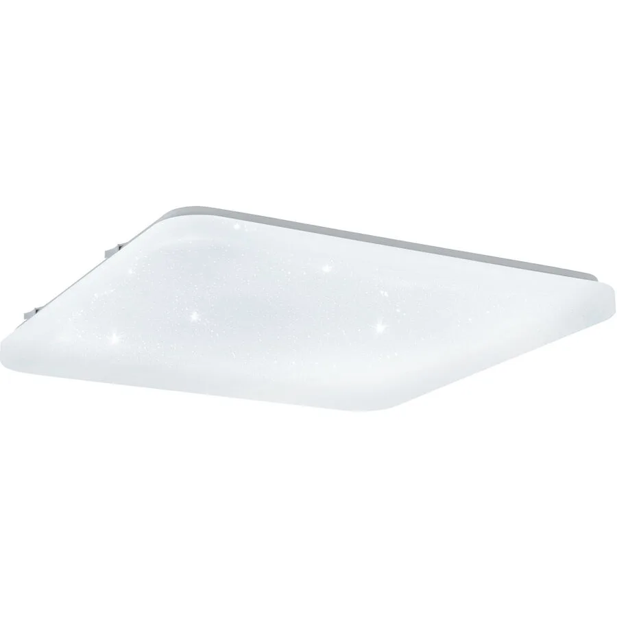 Eglo Deckenlampe Frania-S Transparent Stahl/Kunststoff 43 cm 7 cm - Farbe: glas - Material: Kunststoff/Stahl - LED - Lichtfarbe: Warmweiss