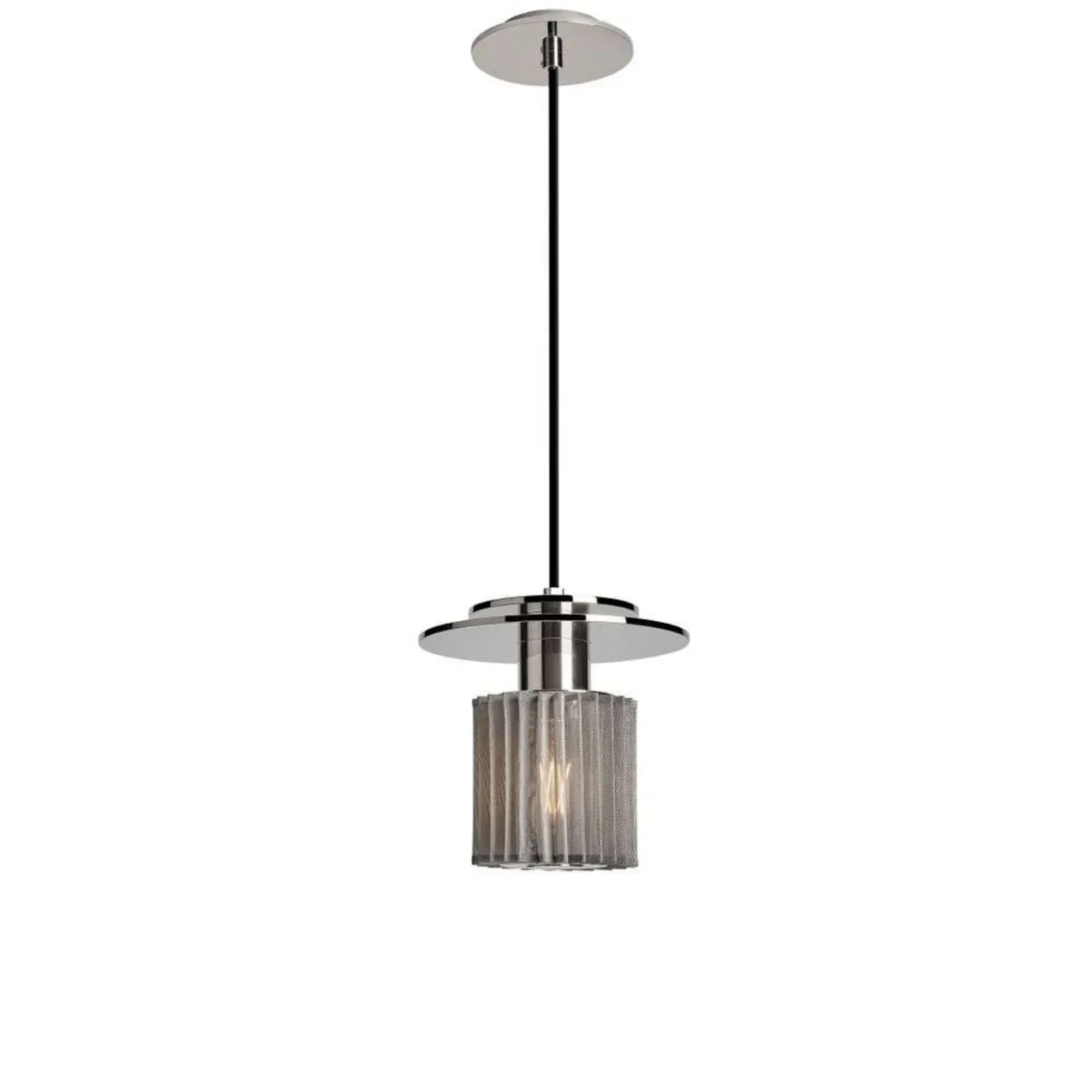 In The Sun 190 Pendelleuchte Silber/Silber - DCW - Wohnzimmer - Aluminium