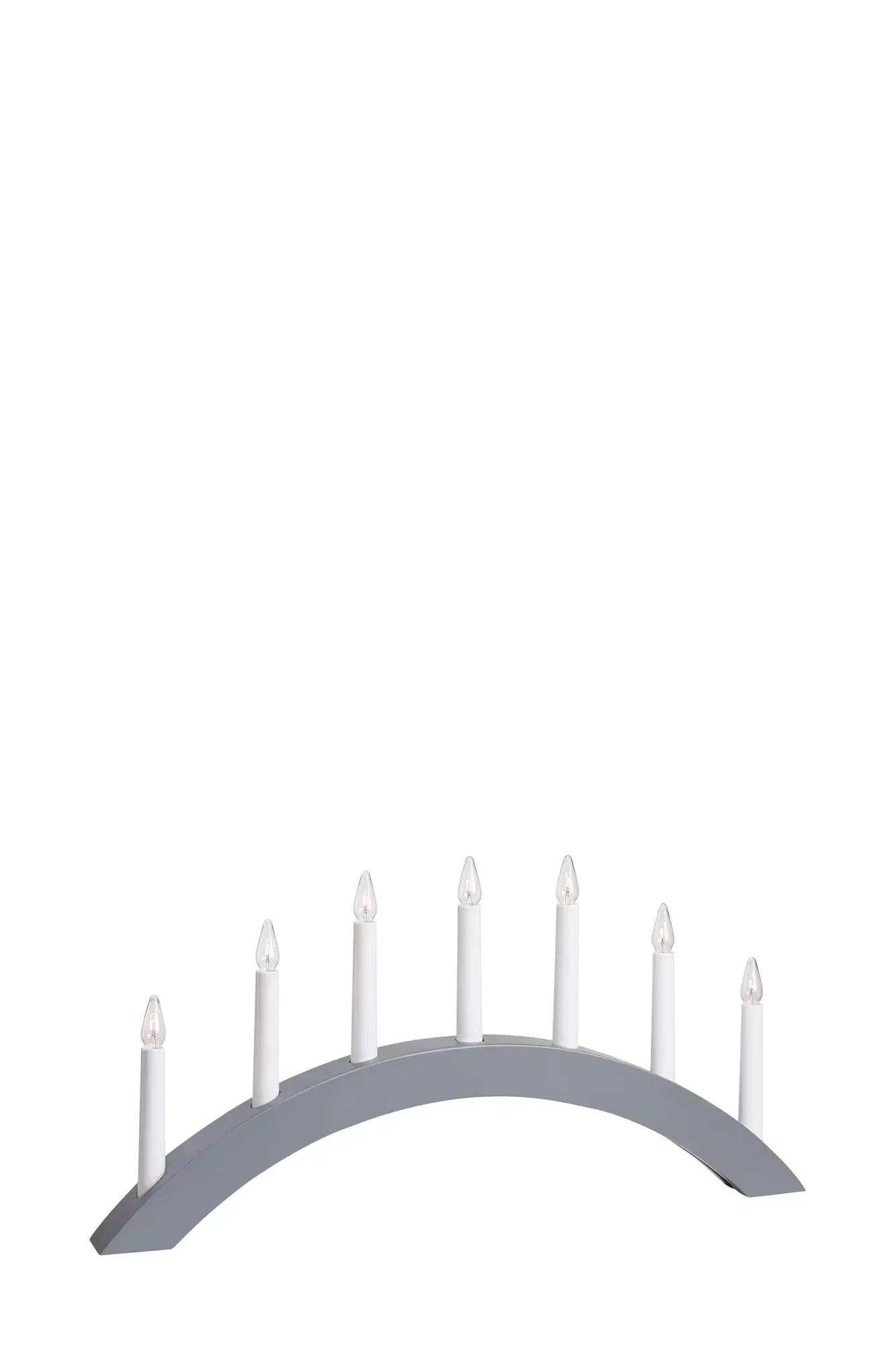 Atle Adventskerzenhalter Grau 7 Lichter