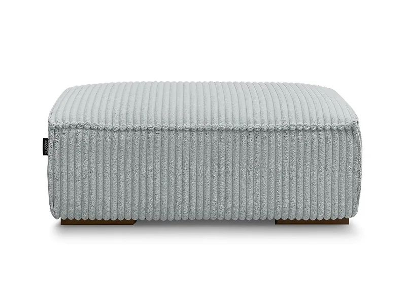 Hocker BOBOCHIC CHELSEA 68x100x40cm cord-stoff hellgrau