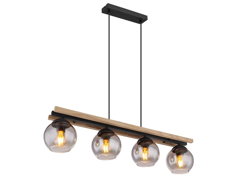 Hängelampe CONNI 85x120cm 4x25W schwarz