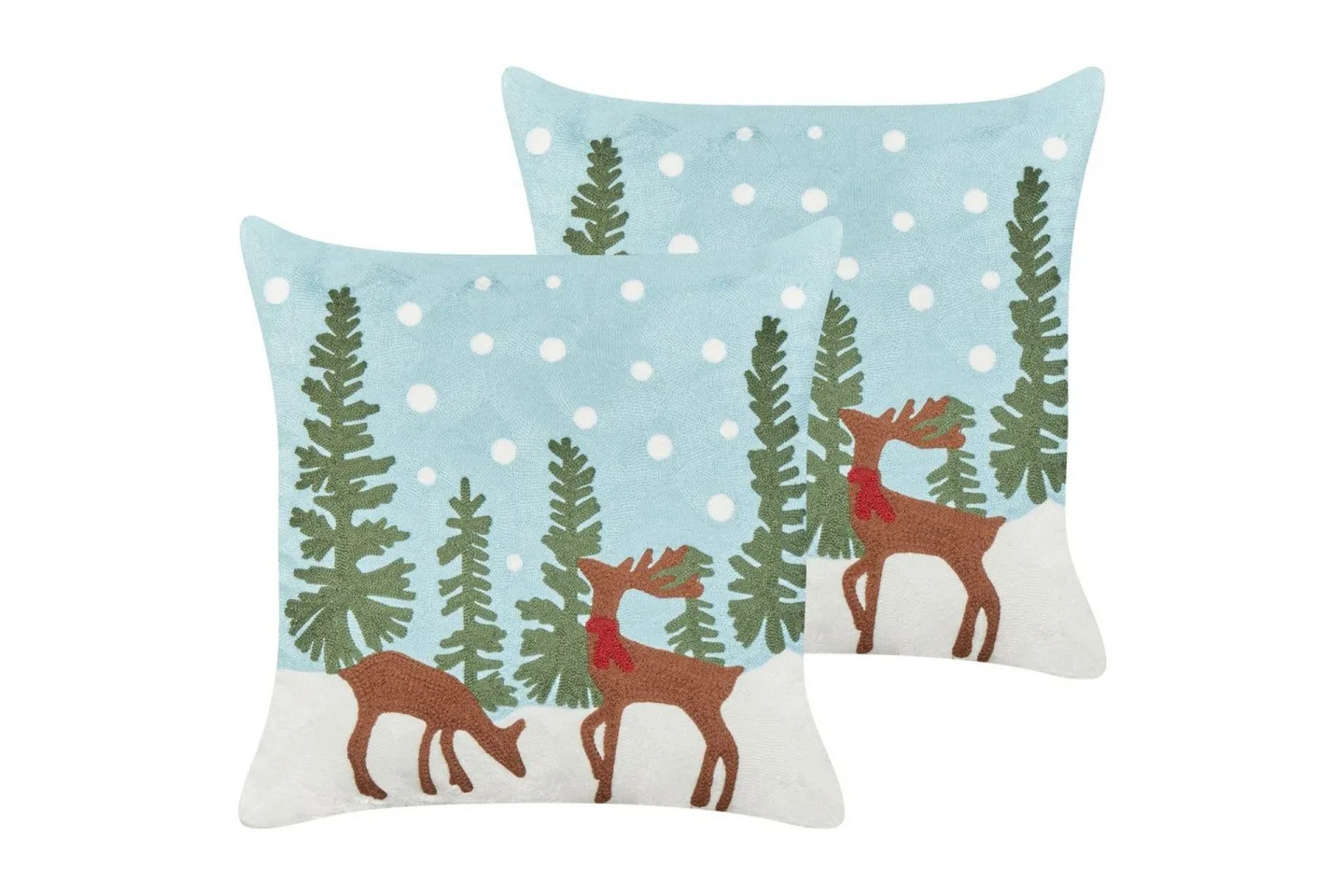 Prydnadskuddar Peppermint set om 2 -