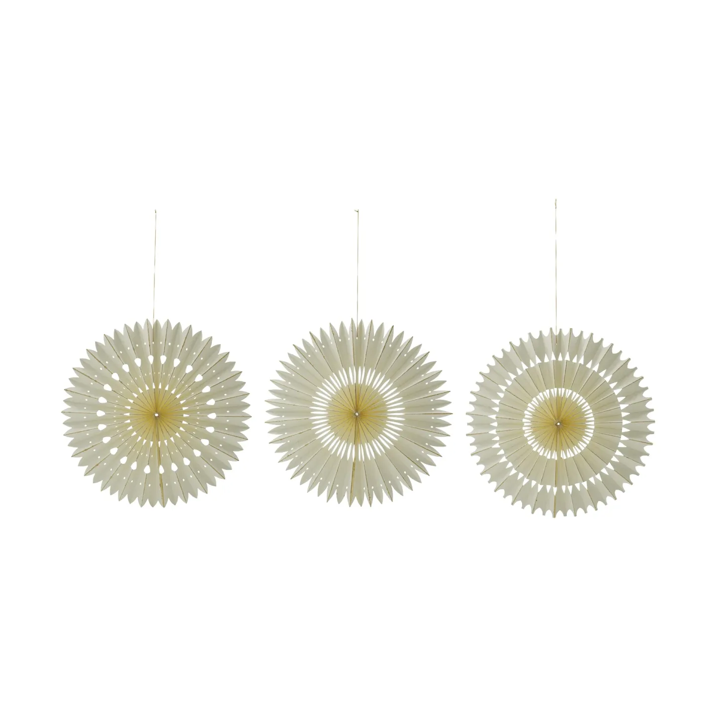 House Doctor Stelle julhängen 3 delar Off-White, Ø20 cm