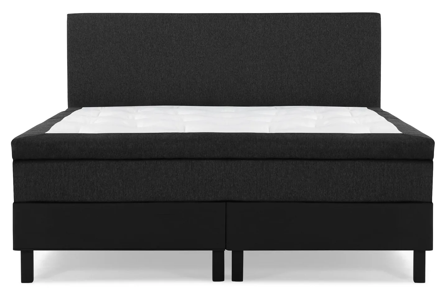 Lucky Komplett Sängpaket 180x200 Latex Slät - Svart/Grå/PU