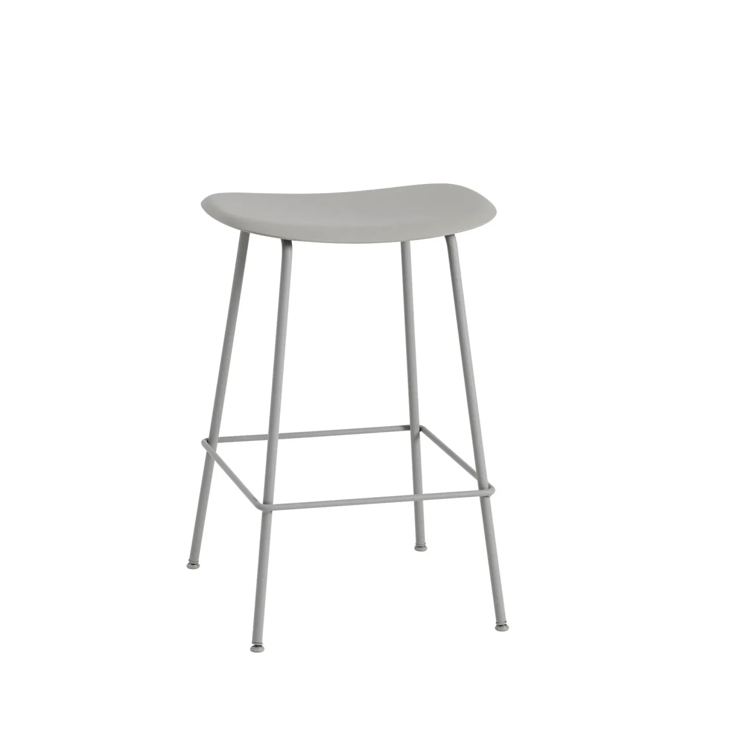 Muuto Fiber Tube Barstuhl 65cm Grey-grey