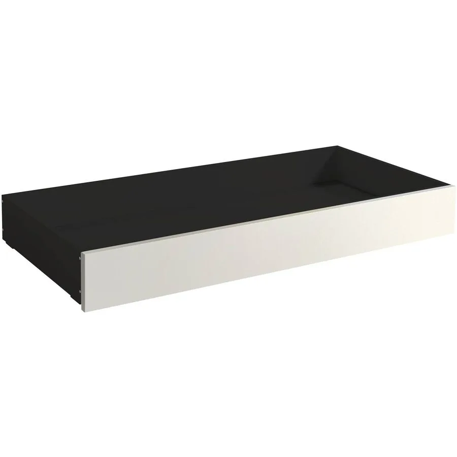 Hasena Bettschubkasten Roll-Box anthrazit/weiss Buche massiv B 137 T 67 cm