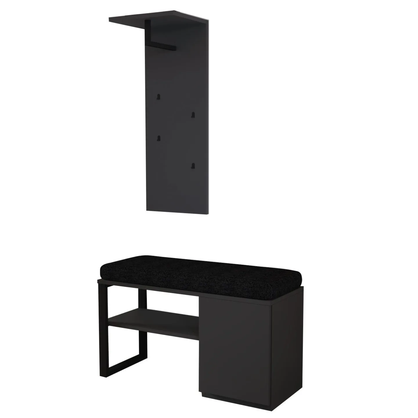 Uniqo Hallställsset 35x90x35 cm - Antracit