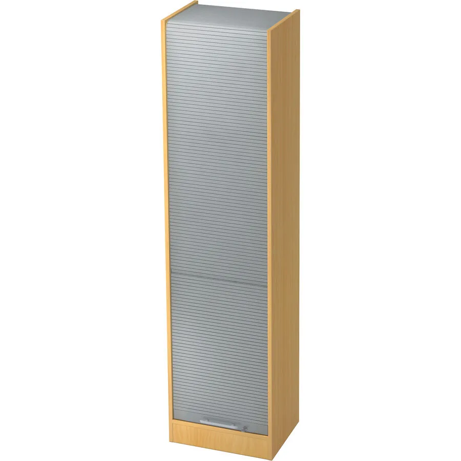 Aktenschrank Office Silber, Buche Dekor Holzwerkstoff, Kunststoff B 50 cm H 200.4 cm